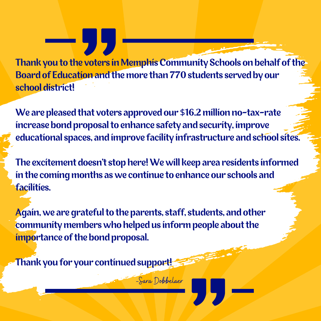Thank you voters