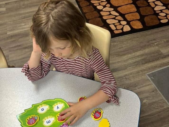 girl playing a game
