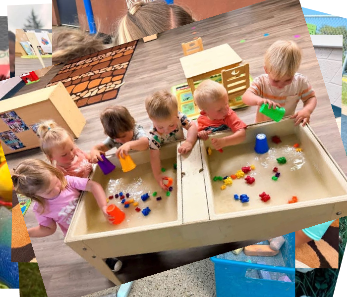 children with sandbox