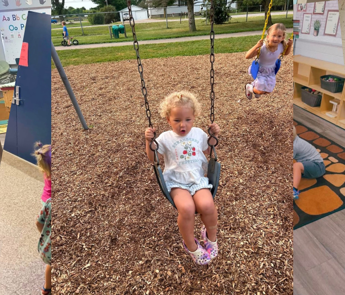girl on swing
